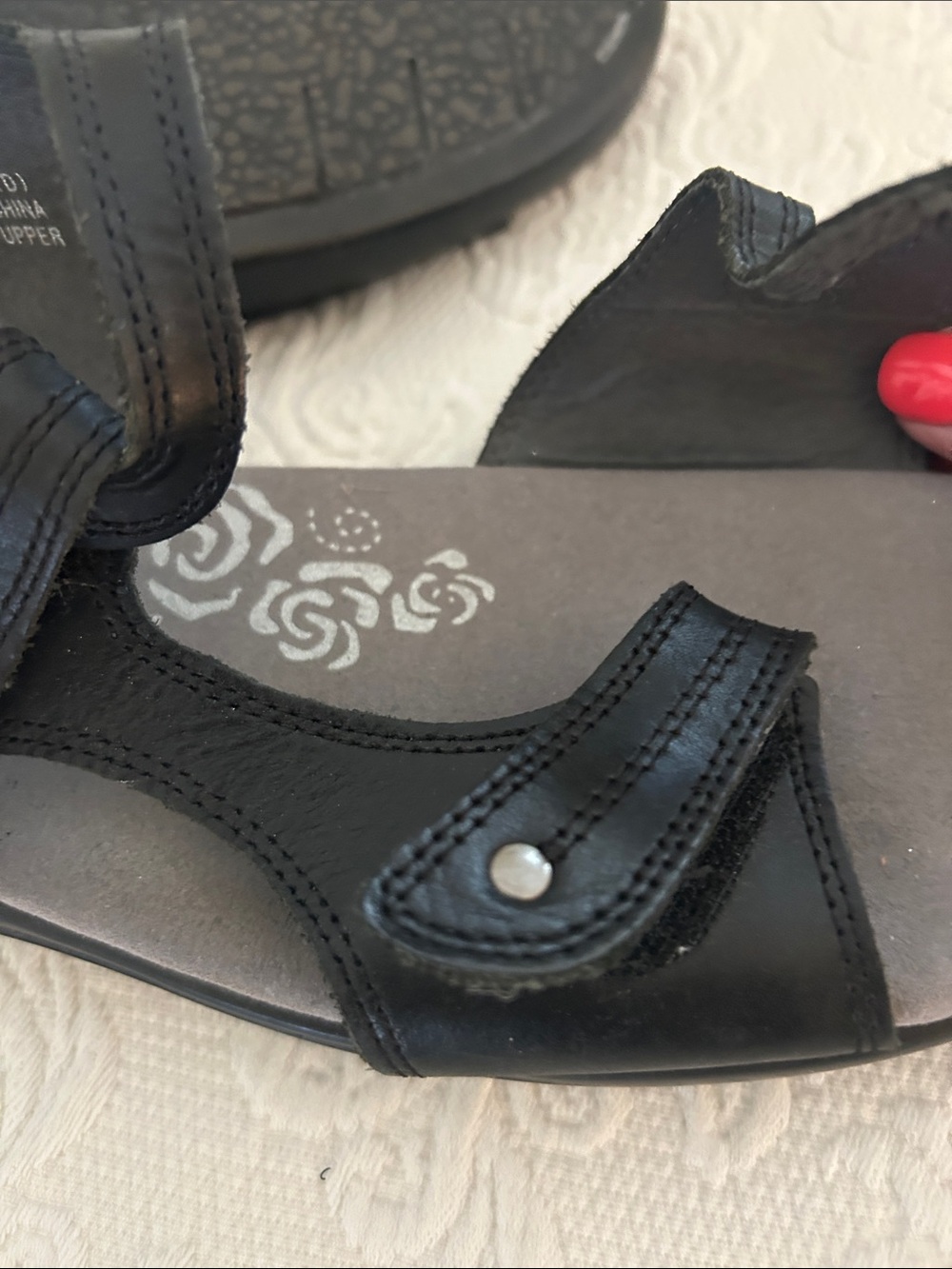 Propel Comfort Adjustable Black Women's Sandals - Picture 5 of 5